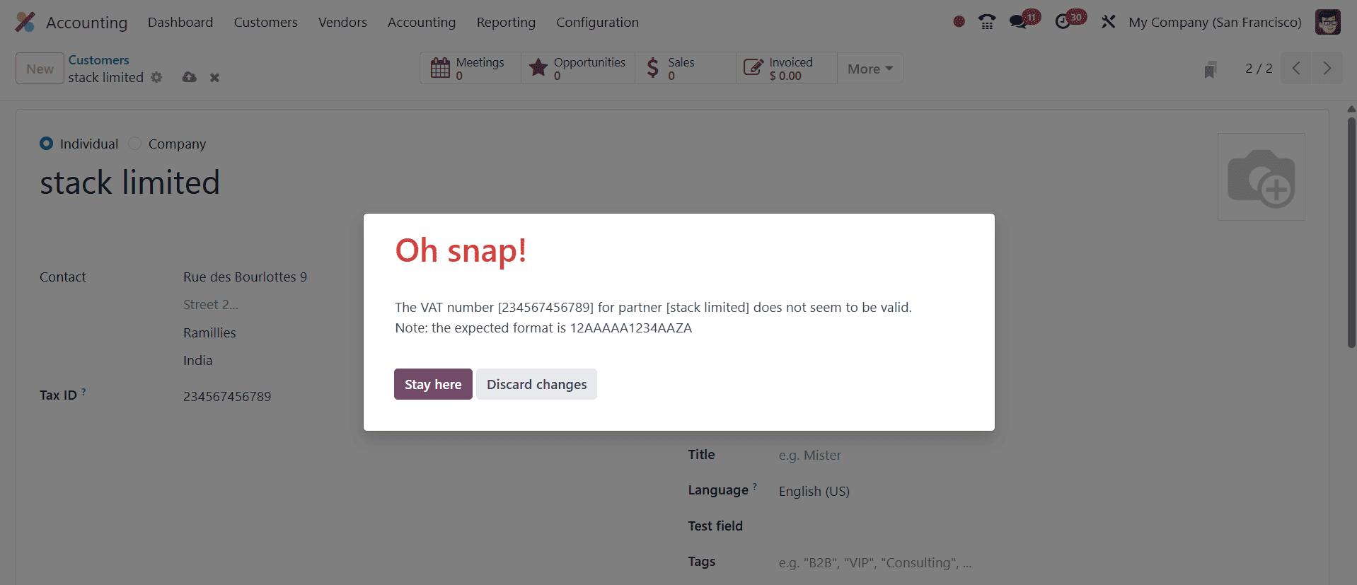 How to Use the European VIES Service in Odoo 18 Accounting to Verify VAT Numbers-cybrosys